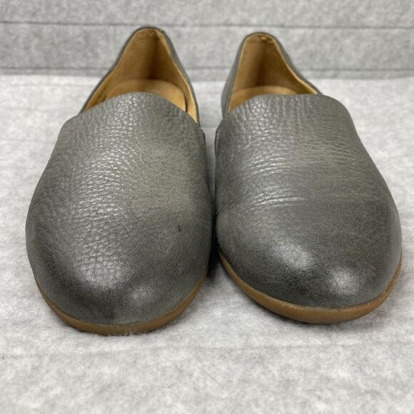 Dansko Gray Leather Flats - Picture 2 of 9